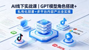 AI线下实战课，GPT模型角色搭建+私有化部署+多平台内容产出全实操-世康聊项目