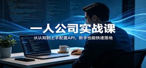 一人公司实战课：从认知到上手配置API，新手也能快速落地-世康聊项目