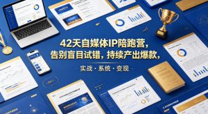 42天自媒体IP陪跑营，告别盲目试错，持续产出爆款，实战·系统·变现(更新2026)-世康聊项目