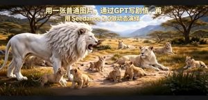用一张普通图片，通过GPT写剧情，再用Seedance 2.0做动态演绎，居然能生成迪士尼风格搞笑动画-世康聊项目