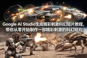 Google AI Studio生成精彩刺激科幻短片教程，带你从零开始制作一部精彩刺激的科幻短片【双语字幕】-世康聊项目
