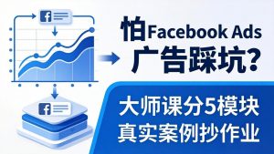 怕 Facebook Ads 广告踩坑？大师课分 5 模块教你做广告、搞扩量，还带真实案例抄作业！-世康聊项目
