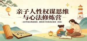 亲子人性权谋思维与心法修炼营：260节寓言典故精讲，解锁亲子共修成长智慧(完结)-世康聊项目