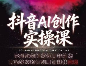 抖音AI创作实操课，不是教你如何使用智能体而是教你如何利用智能体查现-世康聊项目