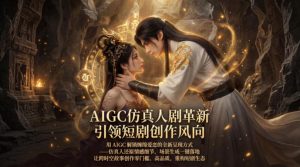 AIGC仿真人《合欢宗》短剧教学，用AIGC解锁缠绵爱恋的全新呈现方式，让跨时空故事创作零门槛、高品质，重构短剧生态-世康聊项目